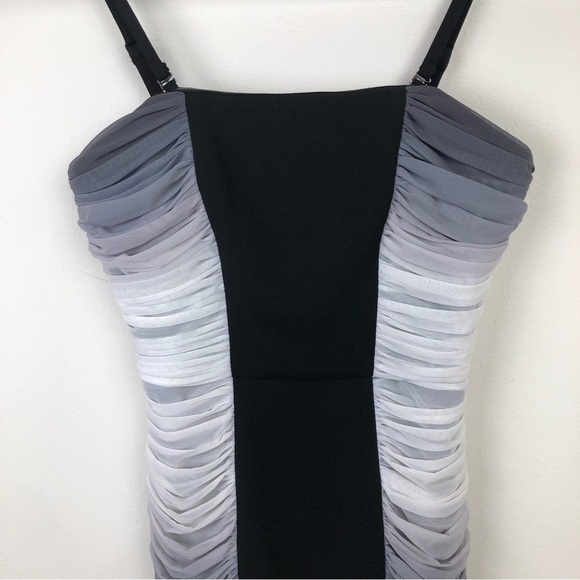 Dress The Population Ombré ruched side panel Bodycon dress size: XS - Picture 3 of 15